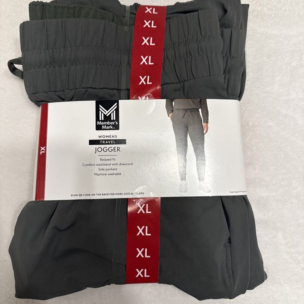 Member's Mark Women's Travel Pockets Ankle Length Jogger GREEN XL